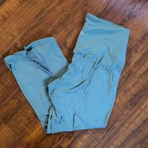 Lululemon Teal Leggings with Logo
